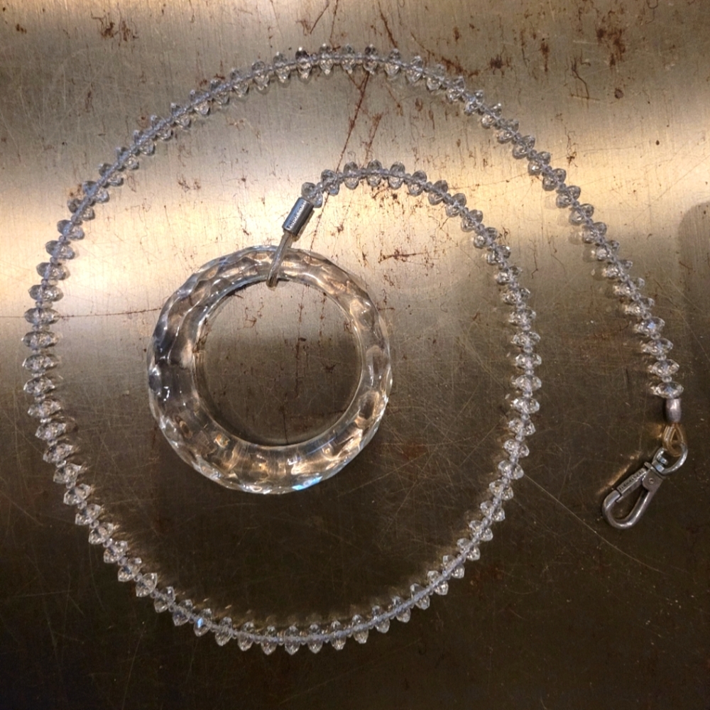 Bangle Bracelet, Faux Crystal Dog Leash